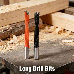 Durable Long Drill Bits High Efficiency Steel Shank Tungsten Carbide Economical Center Drill Bit ZY-V Wood Drilling Blind Hole