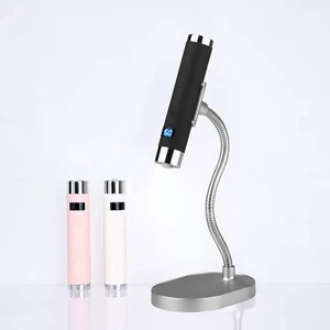 OEM Factory Custom Logo High Power Mini AI Sensor Cordless UV Nail Lamp Portable Handheld LED Drying with Desktop Stand