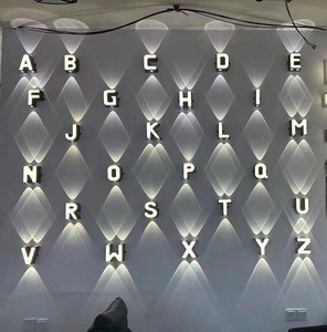 10W 11W 12W Letter Lamp Wall Lamp Diy Wall Decorative Lamp Coffe Shop Hotel Company Name Wall Lamp Modern Customize Wall logo