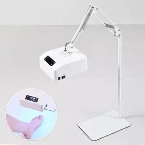 Professional 35W UV Foot Floor Nail Lamp Rechargeable Pedicure Art Lamp LED UV Curing Light Adjustable Feet Nail Gel Drying Lamp