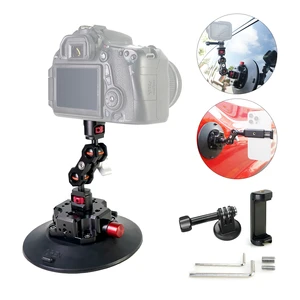 OEM 6'' Manual Suction Cup with Customized Threaded M6 M8 G1/4 G3/8 Screw Tighten Roof Rack for Windshield Car Suction Cup Mount
