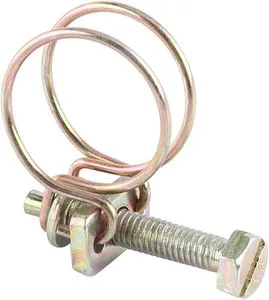 Adjustable Steel Double Wire Tube Hose Clamp Steel Wire Tube Clip Clamps with Screws Bolts Locking