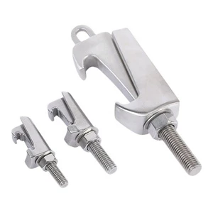 304 Stainless Steel C-Type Vacuum Caliper With Screw Hook Bolt Flange Stainless Steel C- Type Clamp