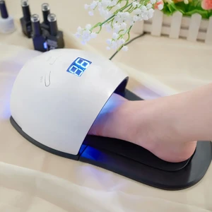 48W 2 in 1 Foot and Nail Dryer Fast Dry Gel Led Light Professional Uv Led Nail Lamp for Pedicure