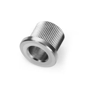 Stainless Steel Insert Bushing, Knurled Sleeve, Custom CNC Fastener, Injection Molding Insert, OEM Hardware Parts.