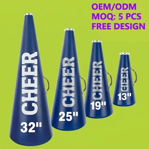 Custom Cheerleading Spirit Megaphone with Team Logo for School Competition OEM Factory