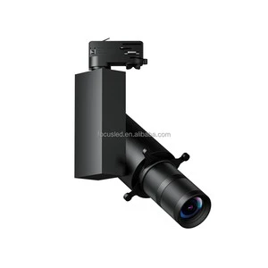 355 Degree Rotatable COB LED Color Change Modern Track Light 10W-30W Zoomable Shapeable Cut Logo Gobo Projector Light High CRI