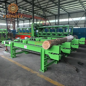 YSDMILL Auto Log Conveyor with Gear & Bearing for Sawmill Wood Saw Machines Hydraulic Chain 40 Ton Capacity