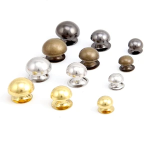 4/5/6/7/8/10/12mm Brass Half Round Mushroom Domed Head Rivets Caps Rivet Stud