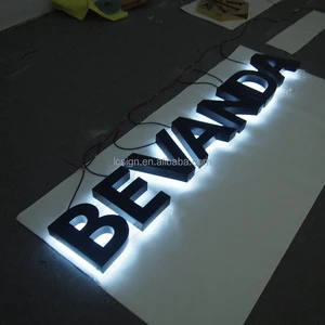 Outdoor Wall Mouted Acrylic 3d Word Led Light Letter Backlit Channel Letters For Shop Sign