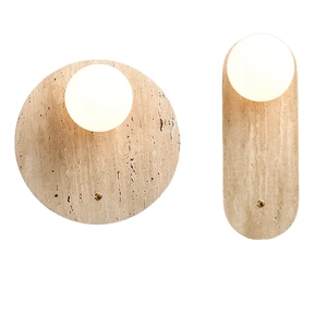 Modern Design LED Wall Sconce Lamp for Home and Hotel Rooms with Glass Shade