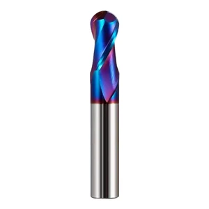 OEM Factory Wholesale 2-Flute Solid Ball Nose End Mill 4mm/6mm/8 Shank Tungsten Carbide CNC Safety Milling Cutter