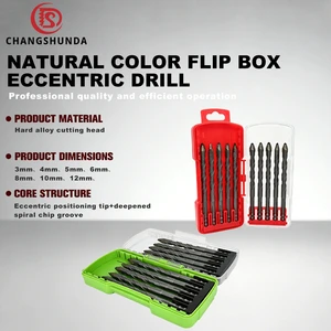 High Quality 3-12mm Hex Shank Sawtooth Eccentric Drill Bit Eccentric Tile Drill Bit For Tile Glass Ceramics