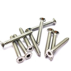 China Manufacture Stainless Steel Countersunk Full Thread Self Tapping & Drilling Drywall Screws M4*40 CLASS 4 ISO Standard