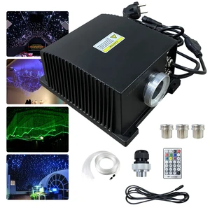 20W Dual-Head RGBW Fiber Optic LED Light Engine New Aluminum Body with Twinkle Wheel Effect IP65 Rated