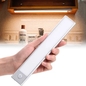 OEM Indoor Kitchen Ultra-Thin LED Under Cabinet Wireless Motion Sensor Smart Light USB Rechargeable WiFi Black