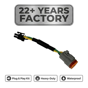 Waterproof Motorcycle & E-Bike Motor Controller Cable Kit with PBT Insulation for IoT Fleet Management Systems
