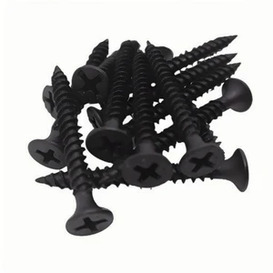 1022 Hardened Fine Coarse Thread Carbon Steel Gypsum Screw Black Phosphate Drywall/Concrete Nail for Wood Gypsum Board Metric