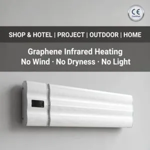 Jinchen CE Smart Voice Control Graphene Infrared Radiant Heater Wall Mounted Energy Saving Remote Home Hotel Outdoor