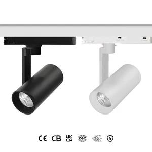 LED 48V White Slim Track Lighting with Modern Design for Showroom Ceiling Lights Track Lights Rail Lighting System Led