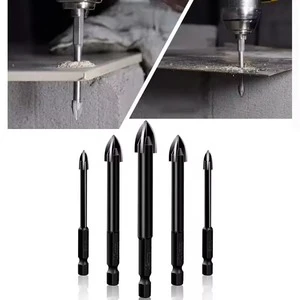 High Efficiency Multi-Functional Cross Alloy Drill Bit Universal High Performance Woodworking Utility Tool