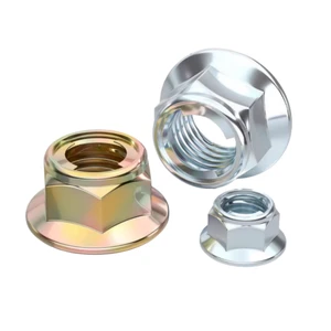 Metal Hex Lock Flange Nut For MachineryM5 M6 M8 M10M12