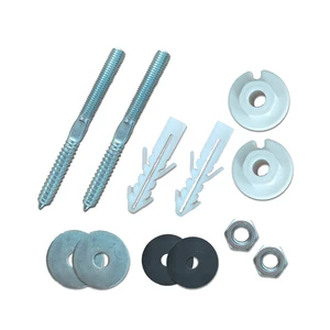 Best Price ISO Plain Finish Double Sided Toilet Tank Screw Fixing Bolt Class 6 Grade UNF Thread 2 Nuts Per Bolt