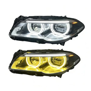 For 5 Series Headlight Assembly 11-17 Model F10 F18 12V LED Daytime Running Modification Angel Eyes