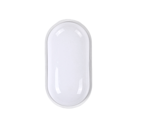 24w White Oval Bulkhead Led Moisture Proof Ceiling Lamp Waterproof Wall Lights Bathroom Outside Garden