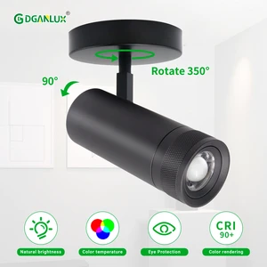 20W CRI90 Zoomable Modern Design Aluminum 3000K 4000K 5-Year Warranty COB LED Dimmable Track Light for Gallery Malls Offices