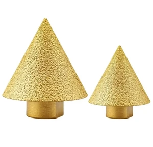 Source Factory 38mm 50mm Electric Brazed Diamond ChamferCone Core Drill Bits 120 Point Angle Hex Shank Ceramic Tile Marble