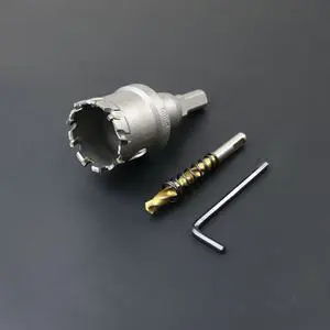 TCT Hole Saw Carbide Tungsten Drill Bit with 12-200mm Stainless Steel Carbide Tip Metal Drill Bit Hole Saw Cutter