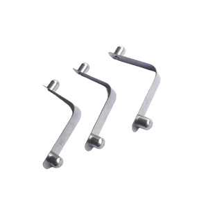 High Quality Stainless Steel Double Solid Rivet Button Flat V Shape Spring Clip For Tent