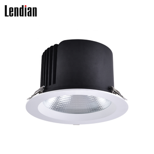Made In China Ce Project Aluminum Black Recessed Ip44 Ip65 12w 20w 30w 50w 60w 80w Cob Hotel Spotlight Down Lights Led Downlight