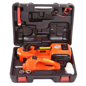 5T Electric Hydraulic Car Jack with LED Light Stainless Steel 1-Year Warranty OEM ODM Impact Wrench Built-in Tire Inflator
