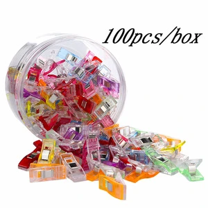 Manufacturers Direct Sales 100pcs Strong Plastic 27mm Fabric Binding Wonder Sewing Quilt Binder Clips