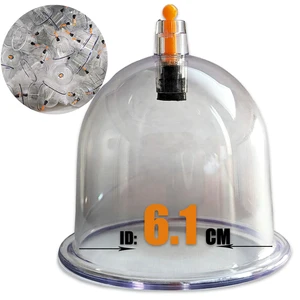 450pcs Y1 6.1cm Cupping China Traditional Healthy Ventouse Vacuum Therapy Tazze Hijama Wholesale Plastic Hijama Suction Cup