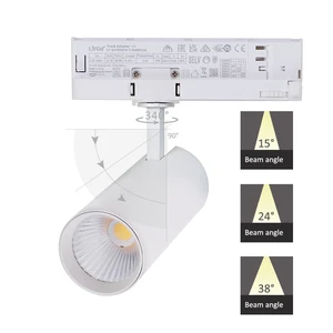 DALI-2 Dimmable Wall Washer Track Light COB Spotlight, Excellent Heat Dissipation, Flicker Free, CE & RoHS Compliant