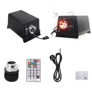 30W 60W Waterproof RGBW LED Fiber Optic Light Engine IP65 Outdoor DMX Fiber Lighting Illuminator for Pool Sauna Room