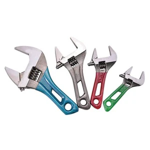 115mm Stubby Light Weight Monkey Wrench Wide Opening Capacity 6 Inch Short Handle Light Duty Adjustable Spanner Manufacturer