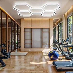 5 Grid Hexagonal Honeycomb Automotive Led Working Lights 220v Car Showroom Beauty Station Care Workshop Lamp Detailing Lights