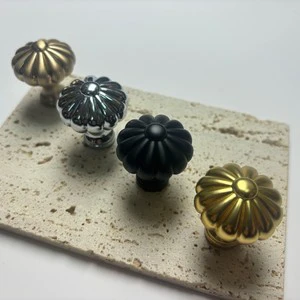 Novelty Pumpkin Knob, Single Hole Zinc Alloy Cabinet Handle, Multi-Color For Kitchen Wardrobe Cupboard Drawer Office