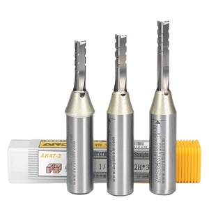 Arden 1/2 Shank 3 Flutes Straight Router Bits Carbide Milling Cutter for Wood Cutting CNC Bit