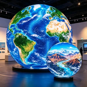 Guide Visual Shaped LED Spherical Screen Globe Sphere Display P2 P2.5 High Brightness Indoor LED Ball Screen Use for Exhibition