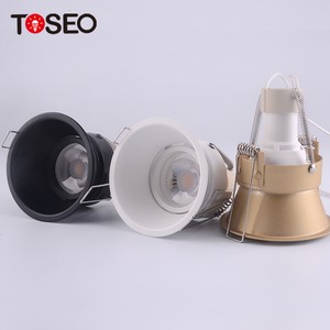 Indoor Lighting Fixture Anti-glare Hidden Gu10 MR16 COB Downlight LED Ceilinglight Embedded Die-cast Aluminum 90 Modern Fixed