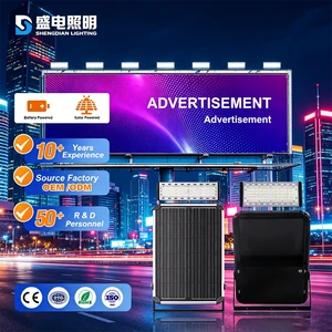 40W Aluminum 6000K Outdoor Waterproof Commercial Solar Billboard Light