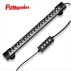 Fullgain 24/7 Mode LED Light Full Spectrum Hidden Fish Tank Light with 3 Rows Beads Aquarium Diving Lamp Submersible Aquariumdir