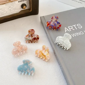 Wholesale Korean Small Simple Hair Clips Barrettes For Kids Girls Acetate Hair Accessories Mini Hair Claw Clips