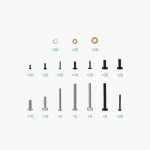 Fastener Kit ZH045 Carbon Steel Zinc Plated Fasteners Hitch Pin Conveyor Belt Washer Bolt Rivet 3D Model