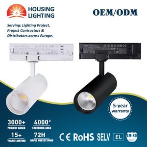 Custom Single Track Light 2 Wires 4 Wires 6 Wires Track Rail Light Zigbee Dali 0-10V Triac For Hotel Restaurant Gallery
